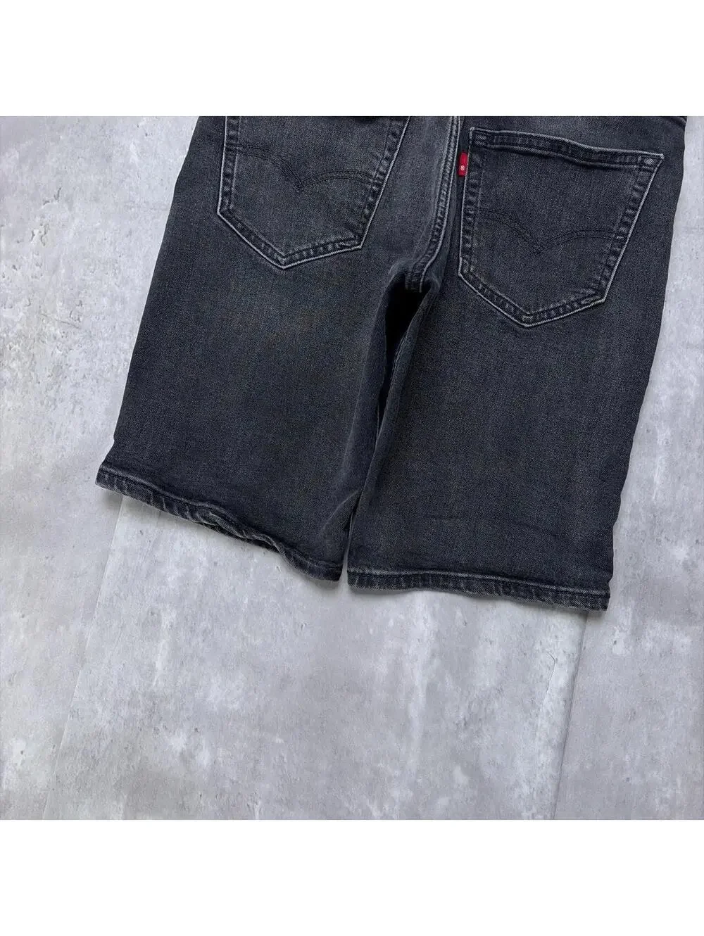 Y2K Black Levi’s 412 Grunge Baggy Skater Denim Jorts